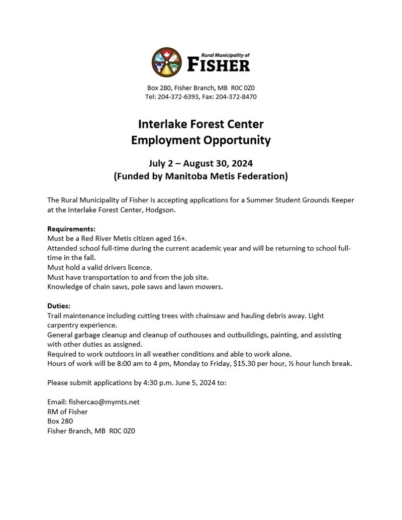 Interlake Forest Centre Grounds Keeper