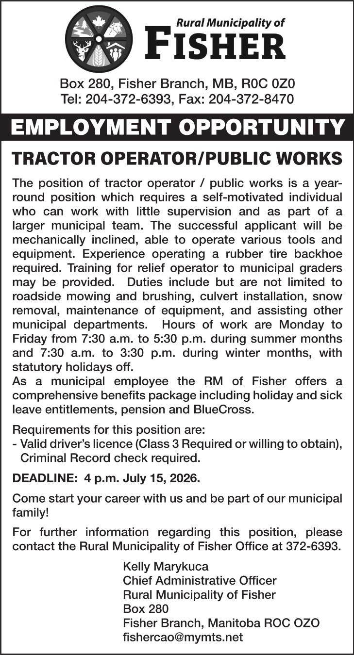 TRACTOR OPERATOR